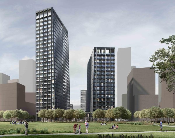Alison Brooks Architects' Greenwich Peninsula Towers receive planning